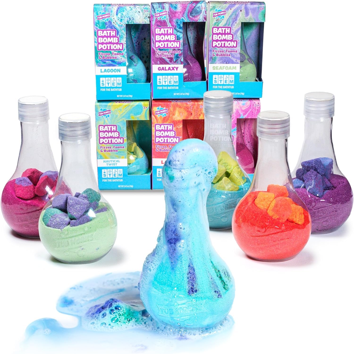 Tub Works® Kids Bath Bomb Potion™ Bath Toy Variety 6 Pack
